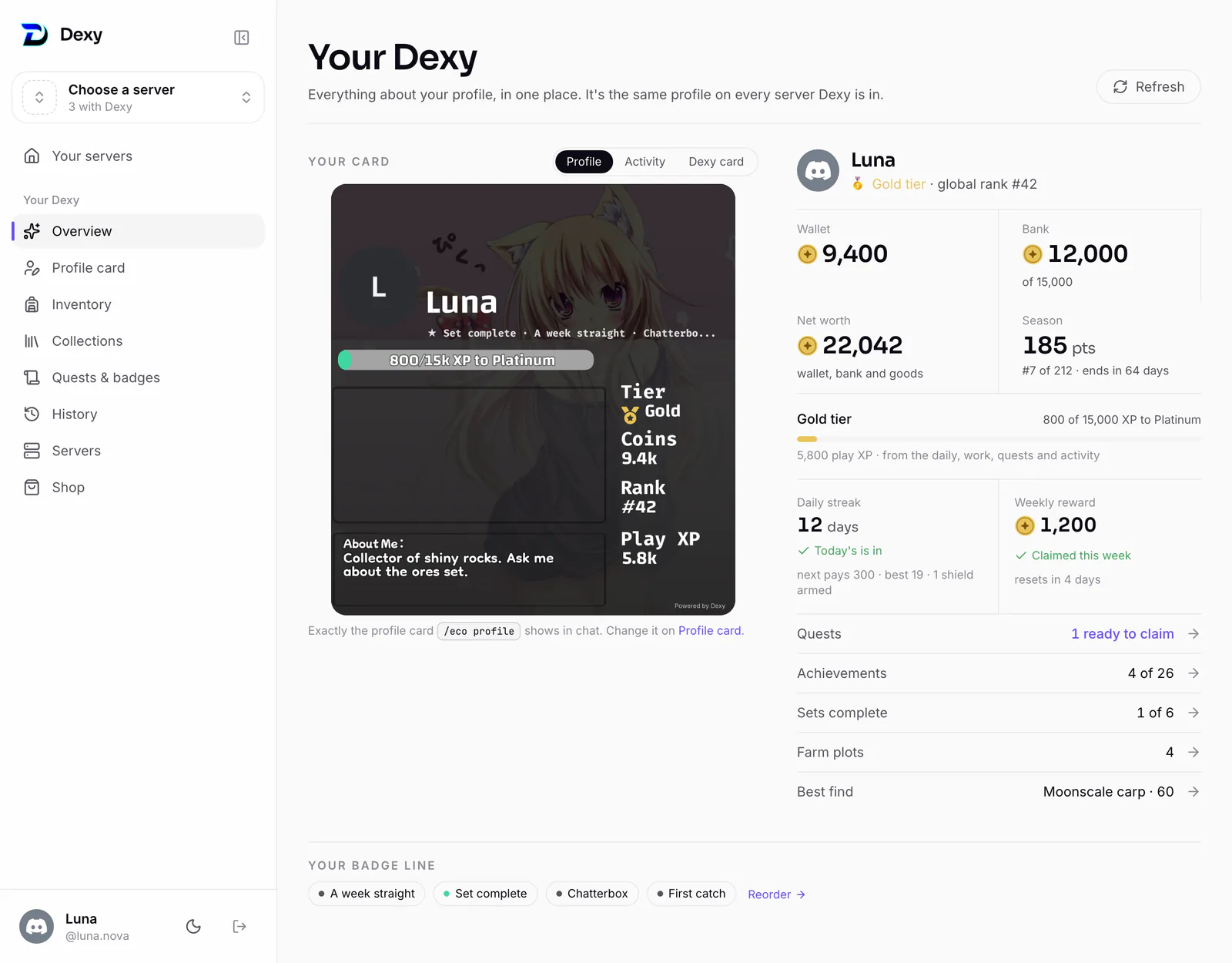 Your Dexy: the card, the numbers and what's waiting